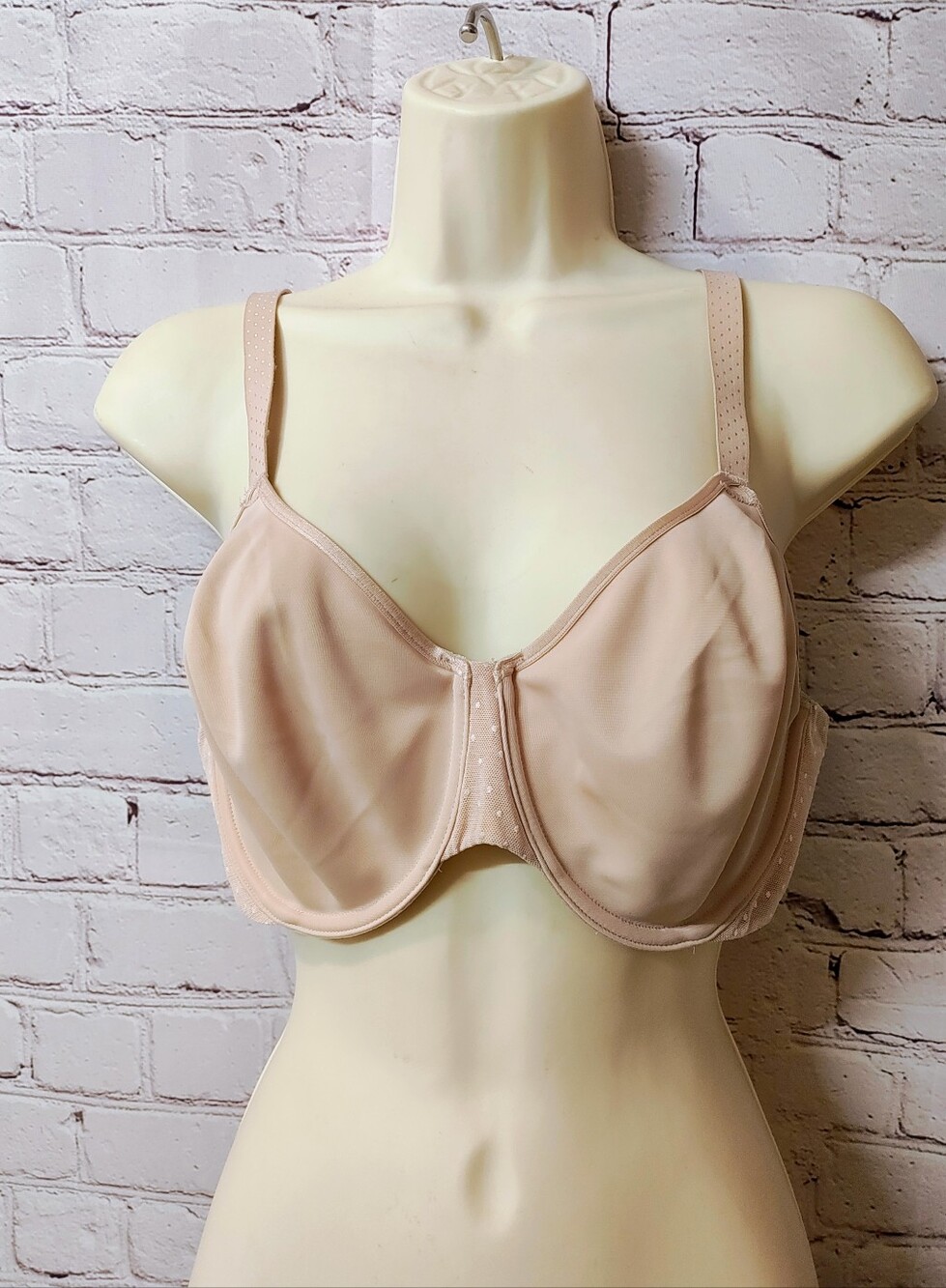 Wacoal Back Appeal Underwire Minimizer 34DD Unlined Underwire Bra  Blush Pink Cr